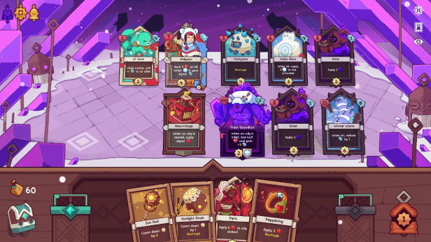 Taking down the final boss in Wildfrost.