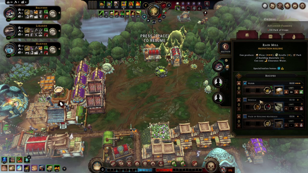 Setting a limit on flour production.