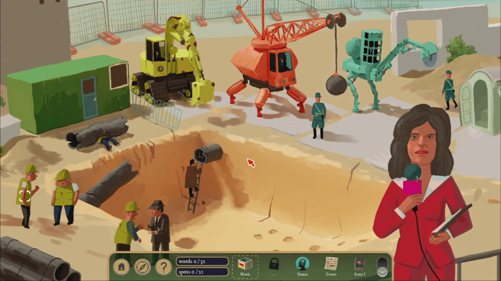 An accident has happened at the local construction site in The Rise of the Golden Idol.