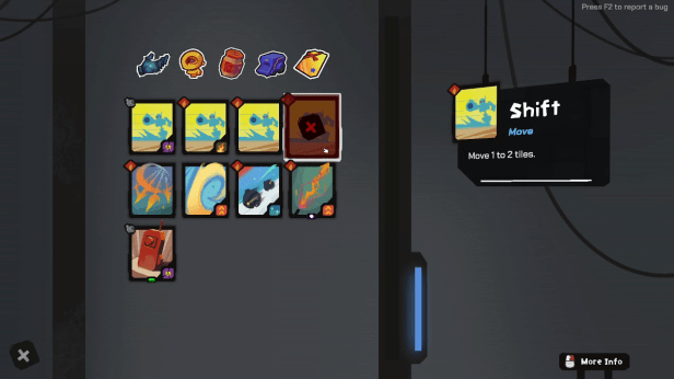 Removing the final card to bring myself down to an 8 card deck.