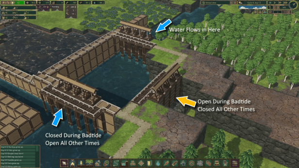 Example of a T Valve in Timberborn.