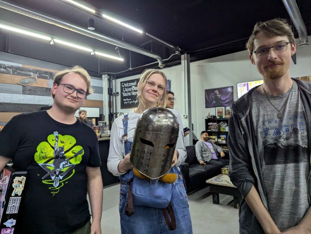 Alex, Katie, and I after finishing the Strive bracket.