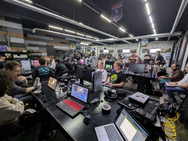 What it looked like at Game Knight during Forest City Fighters.