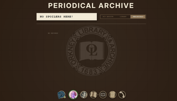 Example of the periodical archive search in Green Mist over Portland.
