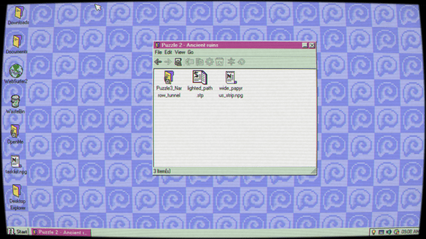 Puzzle 3 from Desktop Explorer's demo.