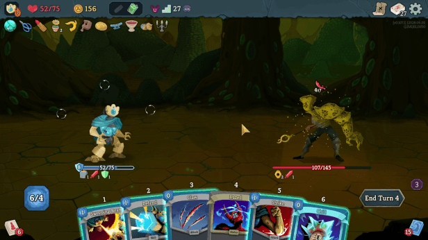 An example of a fairly crummy hand for blocking the Entomancer's big attack.