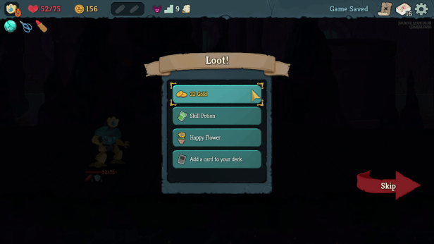 An example of loot rewards from an Elite in Slay the Spire 2.