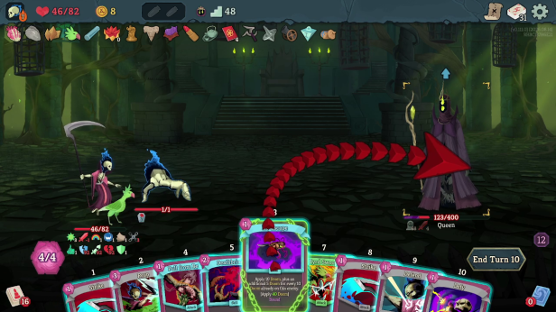A screenshot showing the Queen dying to Doom.