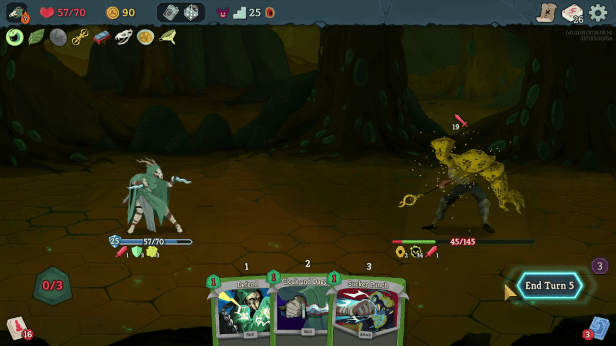 Screenshot showing how Snecko Skull can apply a ton of additional Poison damage.