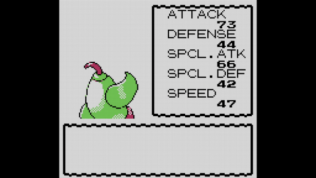 Trevor's stats when he leveled up to level 30 and got 47 Speed.